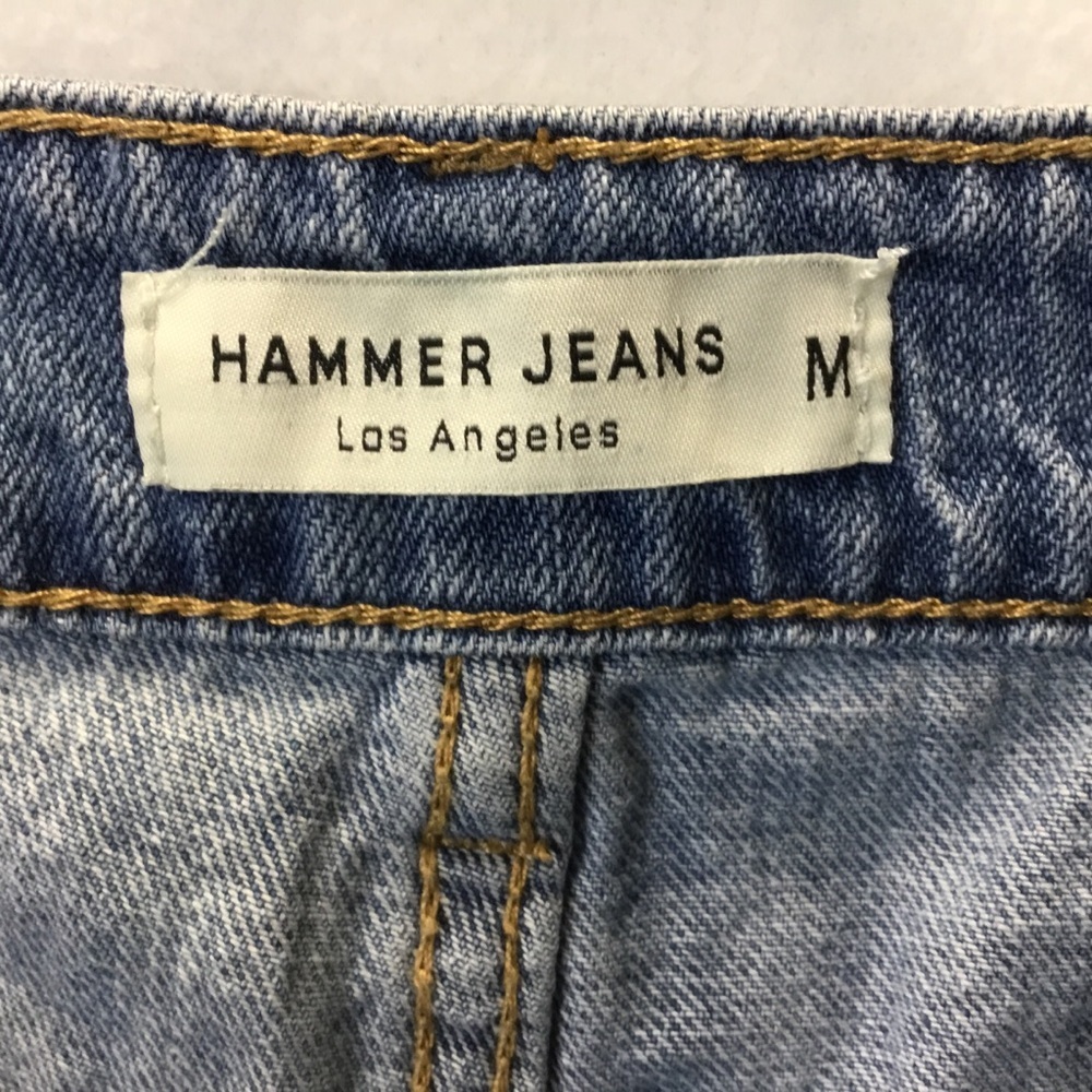 Hammer Jeans Los Angeles Distressed High Waisted Cut Off Jean Shorts - Picture 9 of 10